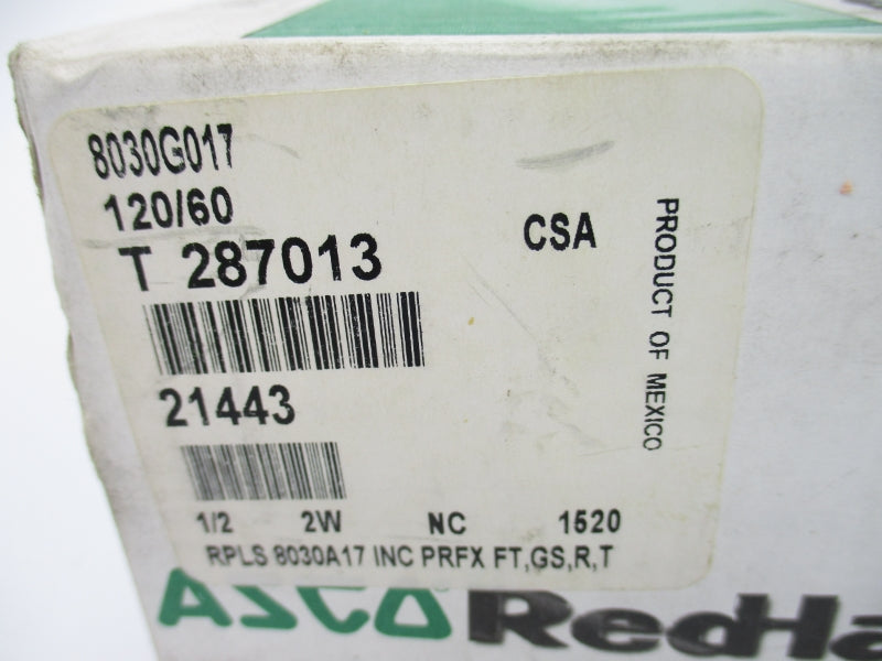 ASCO 8030G017 120V 15PSI 1/2" NSMP