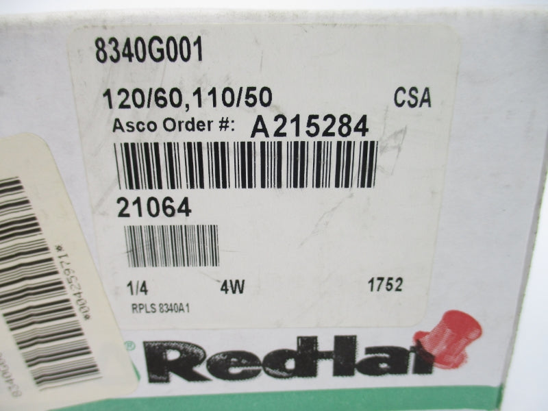 ASCO 8340G001 110/120V 150PSI 1/4" NSMP