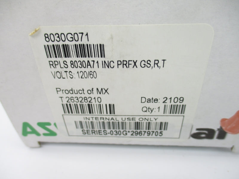 ASCO 8030G071 120V 15PSI 1/2" NSMP