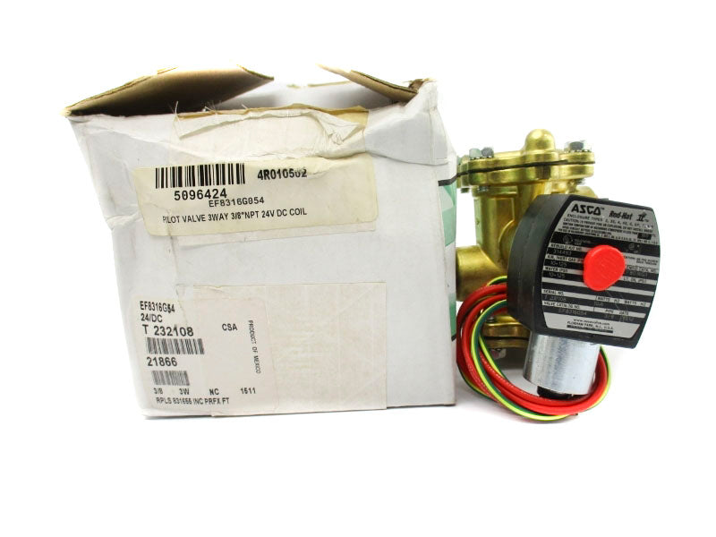 ASCO EF8316G54 24VDC 10-125PSI 3/8" NSMP