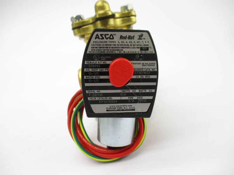 ASCO EF8316G54 24VDC 10-125PSI 3/8" NSMP