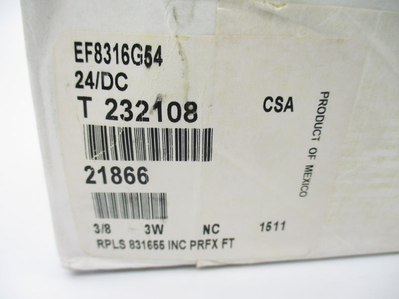 ASCO EF8316G54 24VDC 10-125PSI 3/8" NSMP