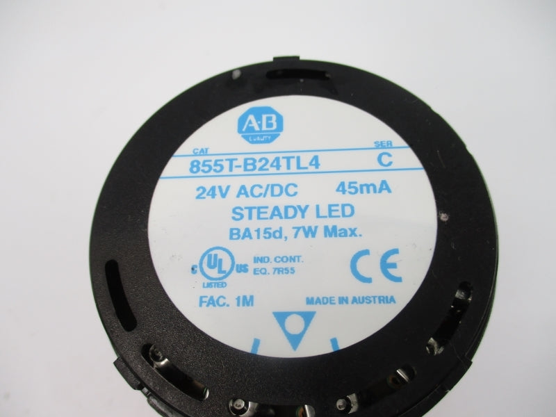 ALLEN BRADLEY 855T-B24TL4 SER. C 24VAC/DC (NO BULB) NSNP