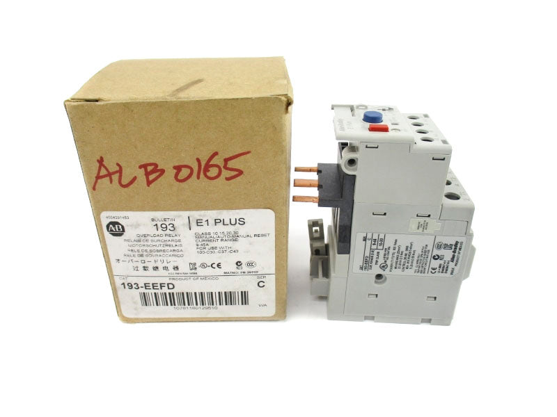 ALLEN BRADLEY 193-EEFD SER. C 600V 9-45A (BR/WH) NSMP