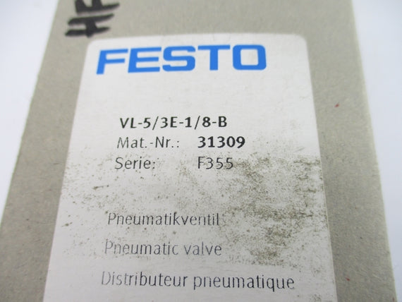 FESTO VL-5/3E-1/8-B 31309 SER. F355 NSMP