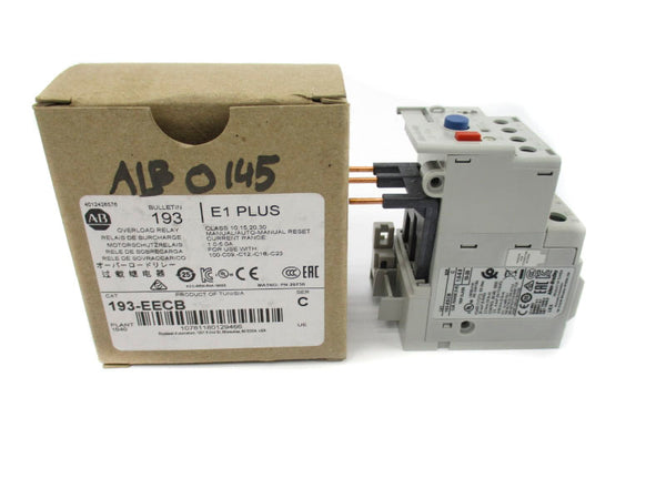ALLEN BRADLEY 193-EECB SER. C 600V 1.0-5.0A (BR/WH) NSMP