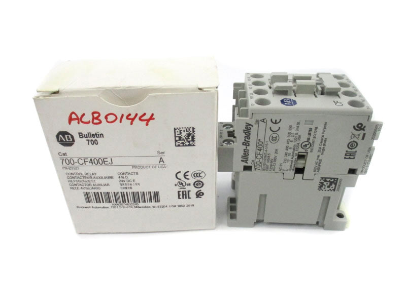 ALLEN BRADLEY 700-CF400EJ SER. A 25A 24VDC (WH) NSMP