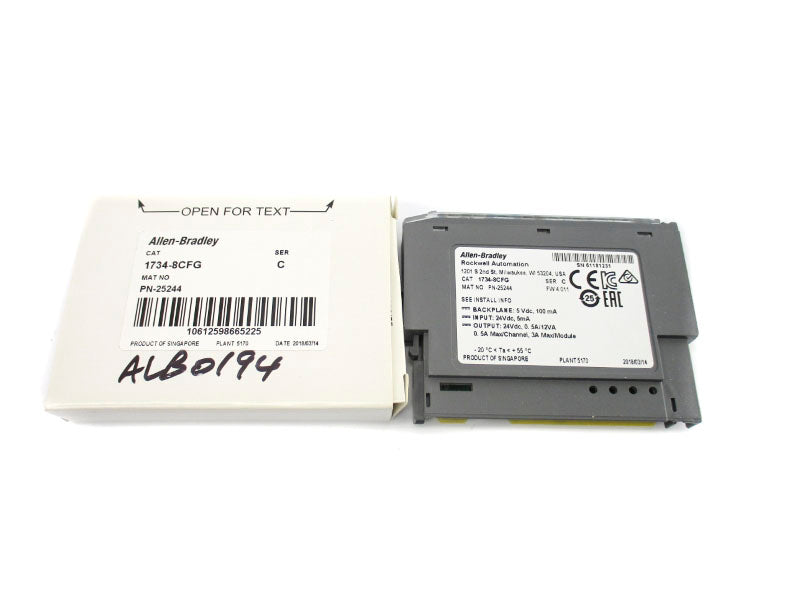 ALLEN BRADLEY 1734-8CFG SER. C F/W 4.011 24VDC 3A NSMP