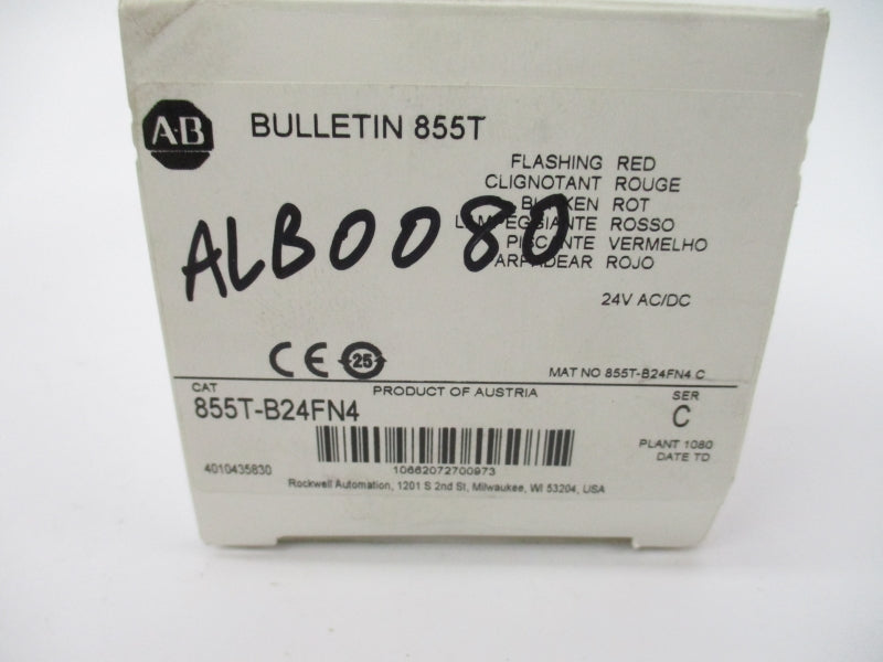 ALLEN BRADLEY 855T-B24FN4 SER. C 24VAC/DC (WH) NSMP