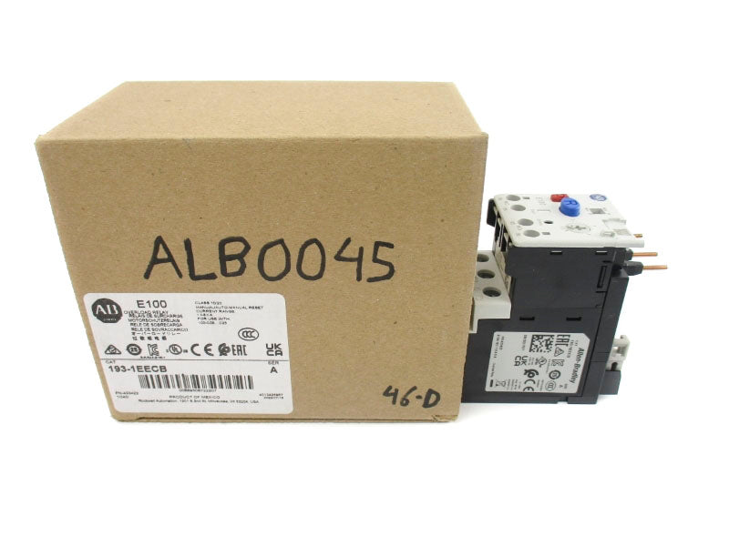 ALLEN BRADLEY 193-1EECB SER. A 600V 1.0-5.0A (BR/WH) NSMP