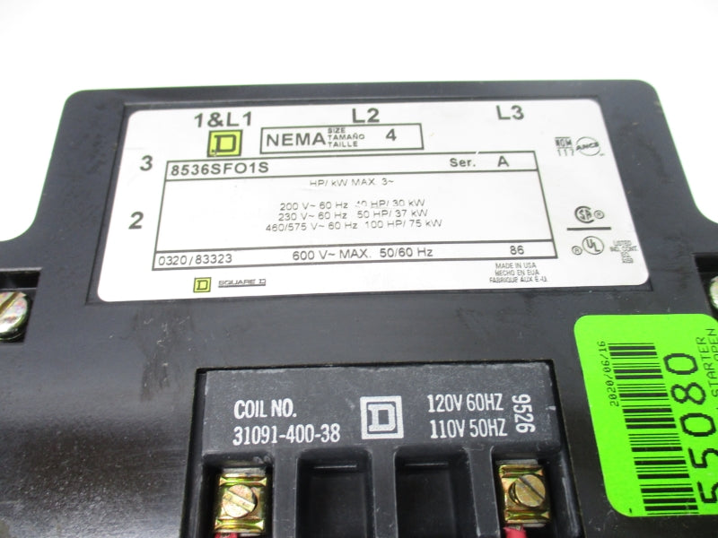 SQUARE D 8536SFO1S SER. A 110/120V UNMP
