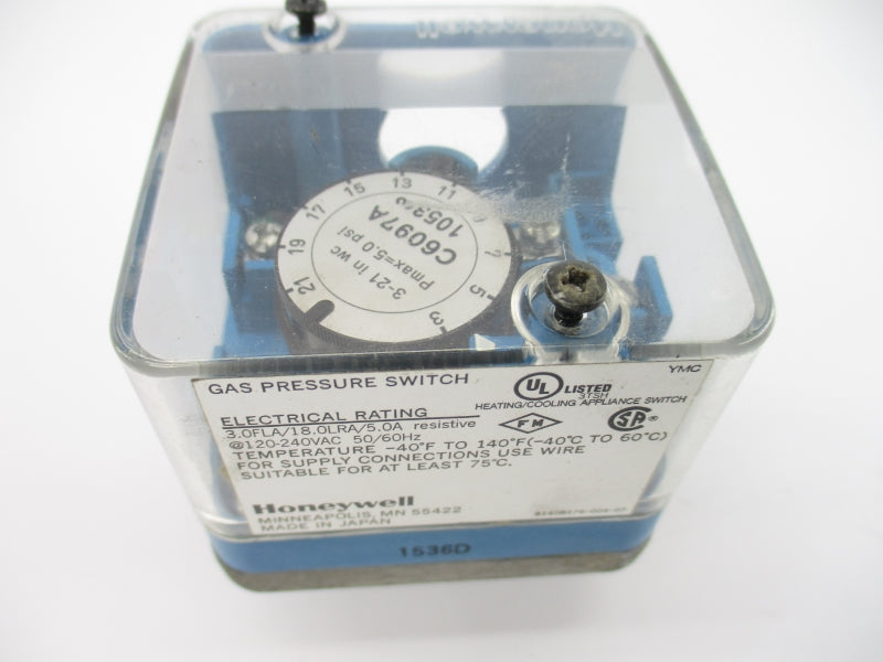 HONEYWELL C6097A1053 120-240VAC 5.0A 5.0PSI UNMP