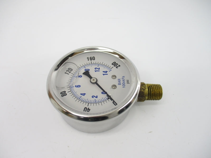 GAUGE PRO-201L-254G 0-200PSI 2.5" NSMP