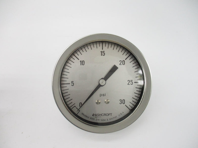 ASHCROFT 35-1009-SW-02B-30#-XLJ 0-30PSI 3-1/2" NSMP