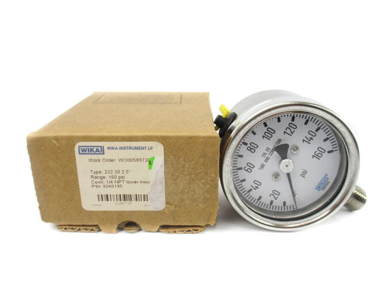 WIKA 9240195 232.30 0-160PSI  2.5" NSMP