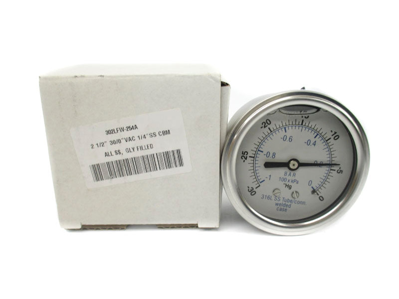 GAUGE 302LFW-254A -30-0PSI 2 1/2" NSMP