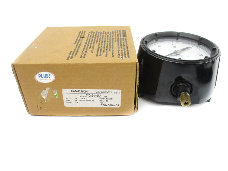 ASHCROFT 45-1279-AS-02L-30# 0-30PSI 4 1/2" NSMP