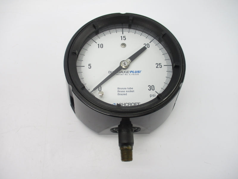 ASHCROFT 45-1279-AS-02L-30# 0-30PSI 4 1/2" NSMP