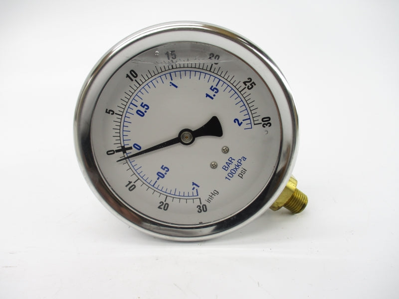 GAUGE 201L-404CC 0-30PSI 4" NSMP
