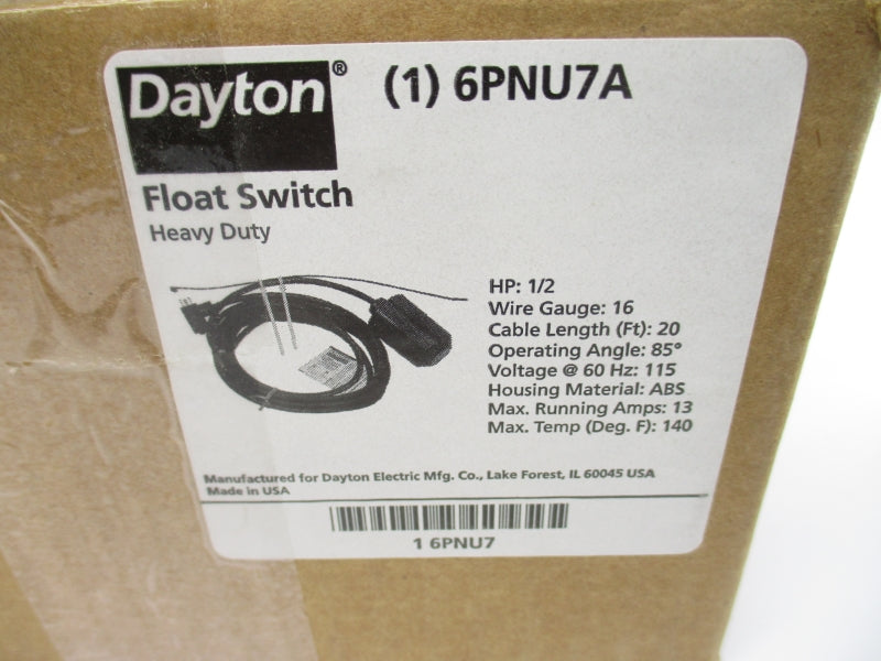 DAYTON 6PNU7A 115VAC 13A NSMP