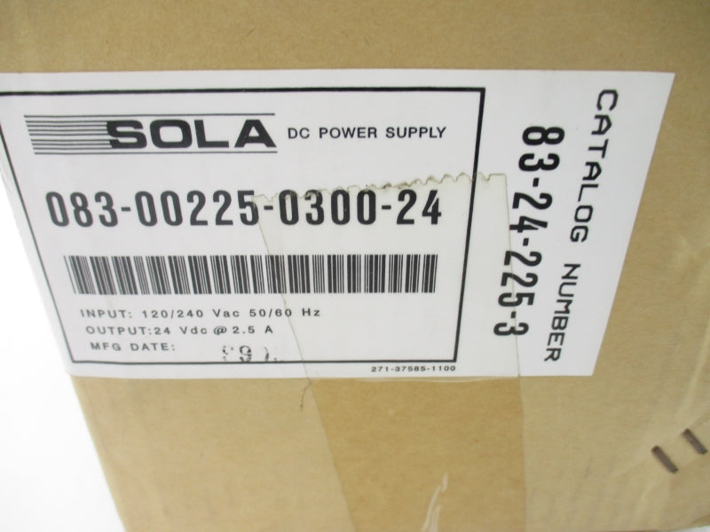 SOLA 083-00225-0300-24 120/240VAC 2.5A NSMP