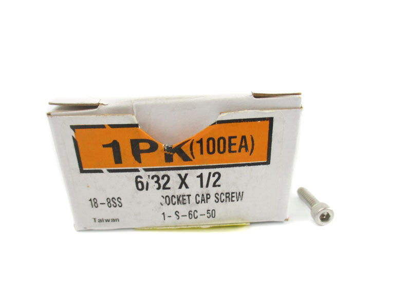 SPARE PART 18-8SS 6/32X1/2 (PKG OF 100) NSMP