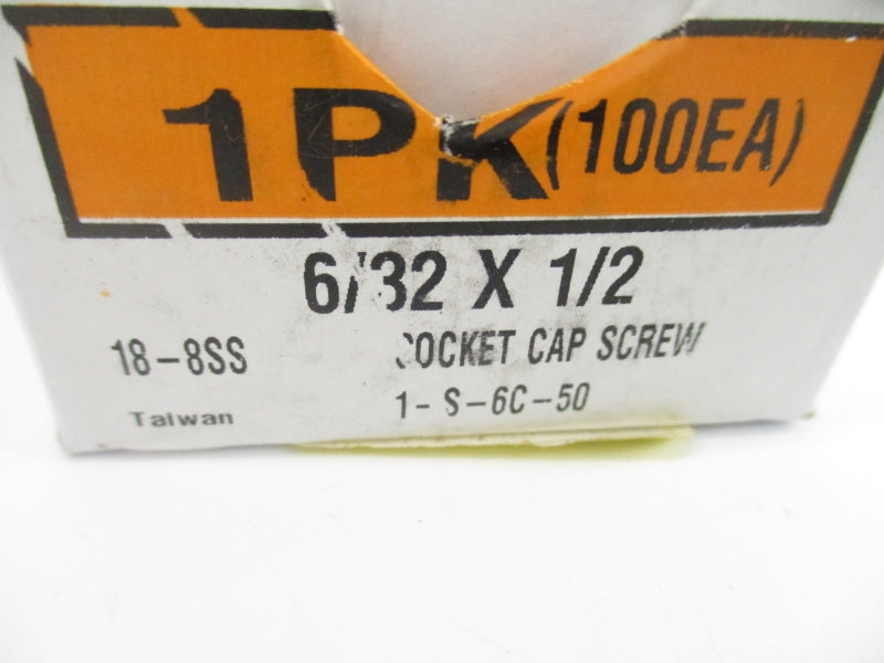 SPARE PART 18-8SS 6/32X1/2 (PKG OF 100) NSMP