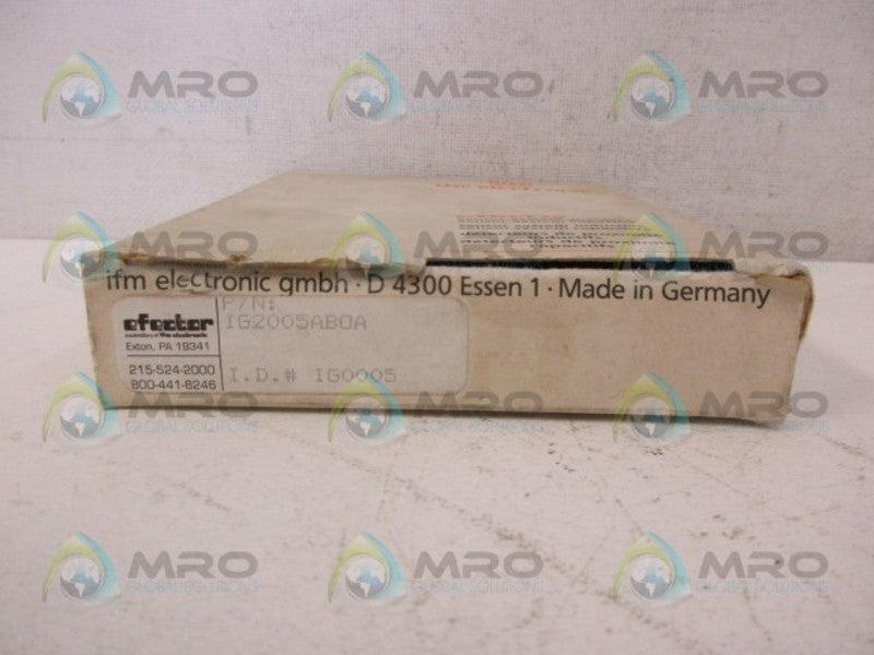 IFM EFECTOR IG0005 INDUCTIVE PROXIMITY SENSOR *NEW IN BOX*
