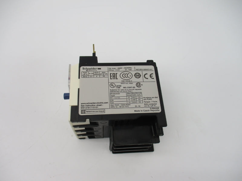 SCHNEIDER ELECTRIC LR2K0312 690V 3,7-5,5A NSMP