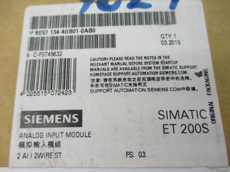SIEMENS 6ES7134-4GB01-0AB0 NSMP