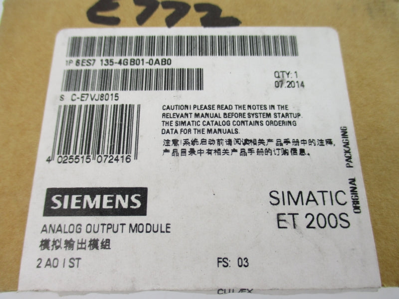 SIEMENS 6ES7135-4GB01-0AB0 NSMP