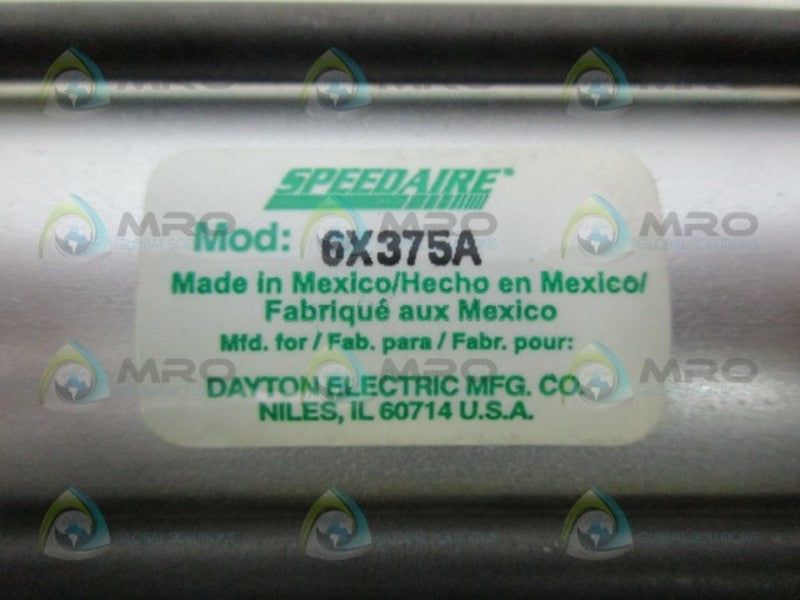 SPEEDAIRE 6X375A PNEUMATIC AIR CYCLINDER *NEW NO BOX*