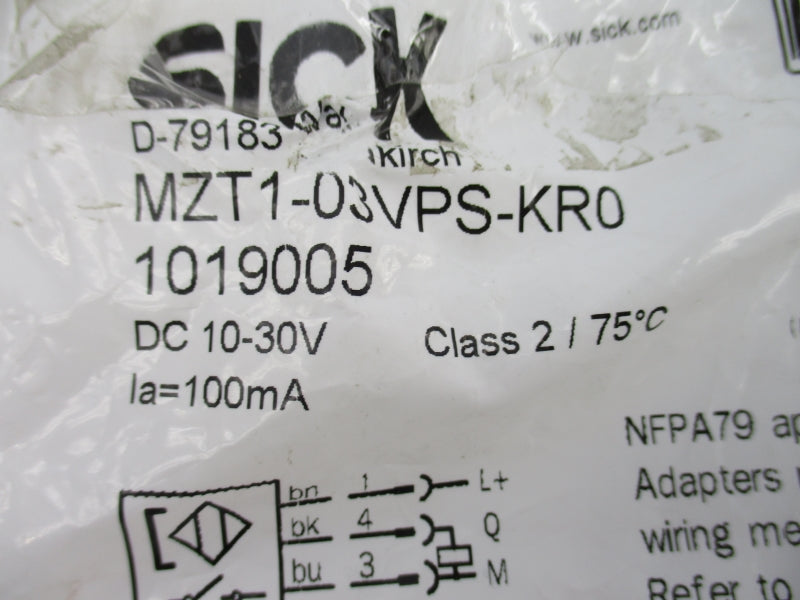 SICK MZT1-03VPS-KR0 10-30VDC NSMP