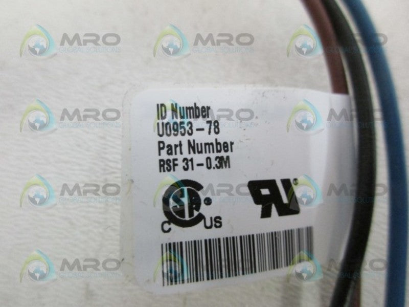 TURCK RSF 31-0.3M MINIFAST RECEPTACLE *NEW NO BOX*