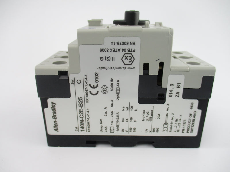 ALLEN BRADLEY 140M-C2E-B25 SER. C 690V 1.6-2.5A NSMP