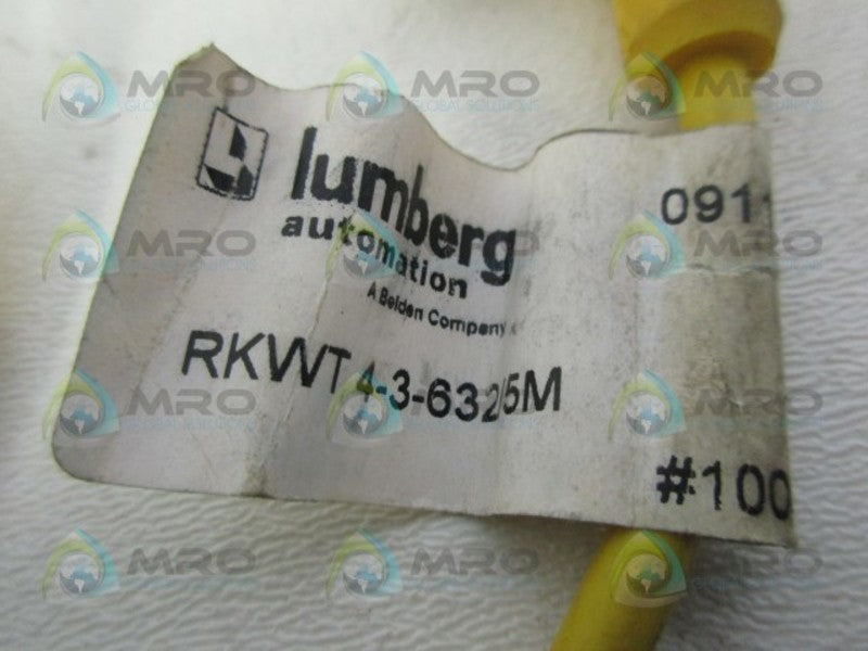 LUMBREG RKWT4-3-63215M CORDSET *USED*