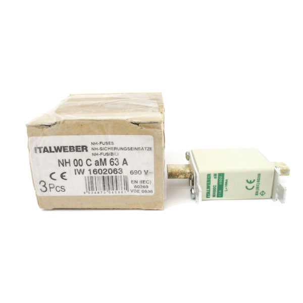 ITALWEBER NH00CAM 690V 63A (PKG OF 3) NSMP