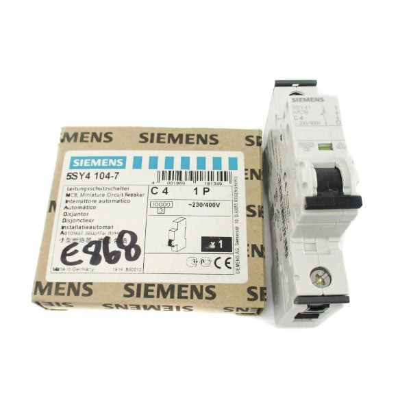 SIEMENS 5SY4104-7 230/400V 4A NSMP