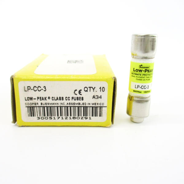 BUSSMANN LP-CC-3 600VAC 3A (PKG OF 10) NSMP
