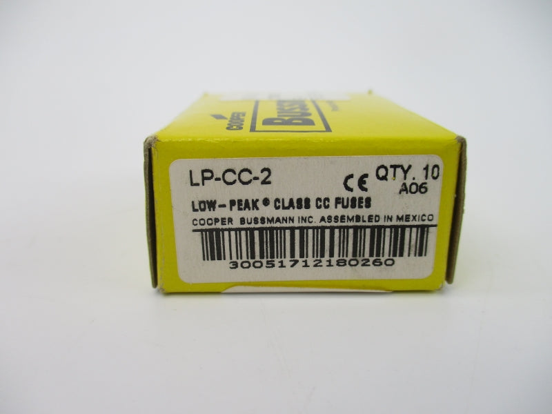 BUSSMANN LP-CC-2 600VAC/300VDC 2A (PKG OF 10) NSMP