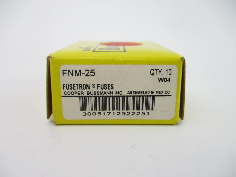 BUSSMANN FNM-25 250VAC 25A (PKG OF 10) NSMP