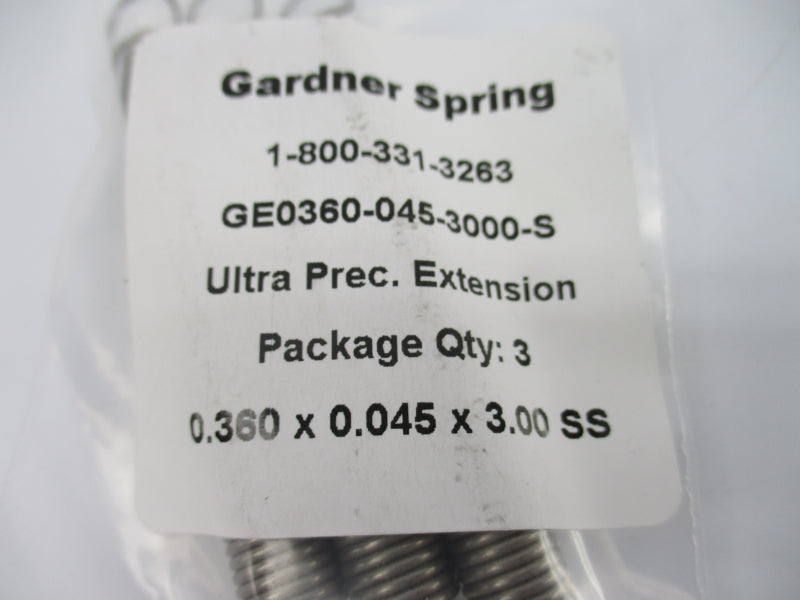 GARDNER SPRING GE0360-045-3000-S (PKG OF 3) NSMP
