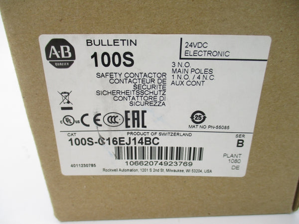 ALLEN BRADLEY 100S-C16EJ14BC SER. B 24VDC (BR/WH) NSMP