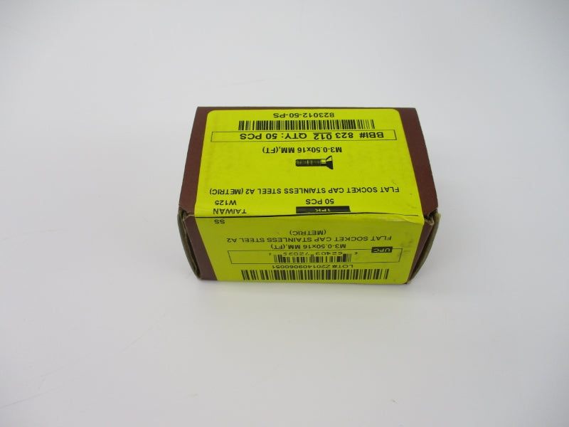 BRIGHTON BEST 823012-50-PS M3-0.50X16MM,(FT) (PKG OF 50) NSMP