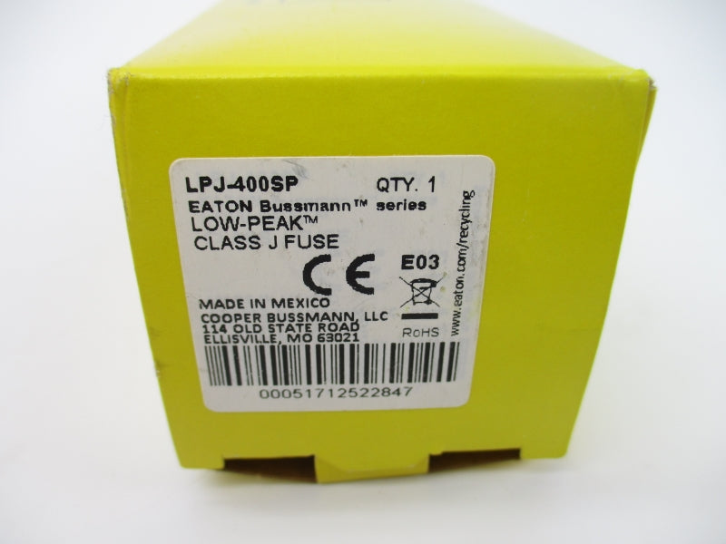 BUSSMANN LPJ-400SP 600VAC 400A (YL/YL) NSMP