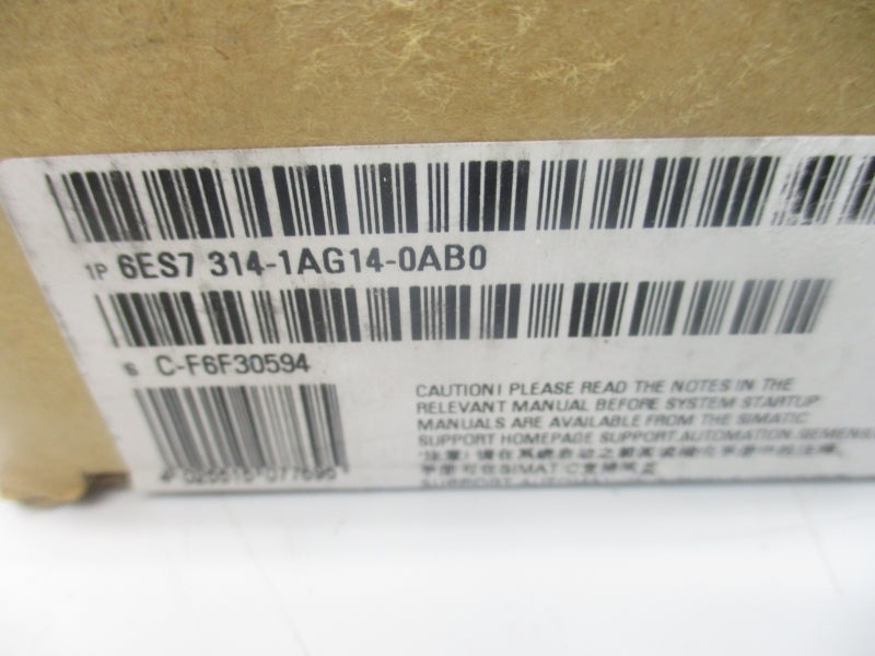 SIEMENS 6ES7314-1AG14-0AB0 24VDC NSMP