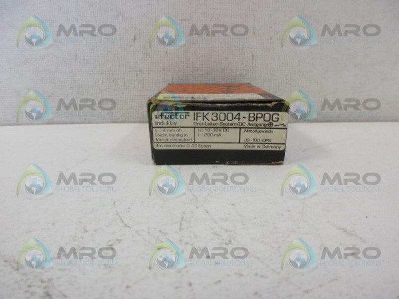 IFM EFECTOR IFK3004-BPOG INDUCTIVE PROXIMITY SENSOR *NEW IN BOX*