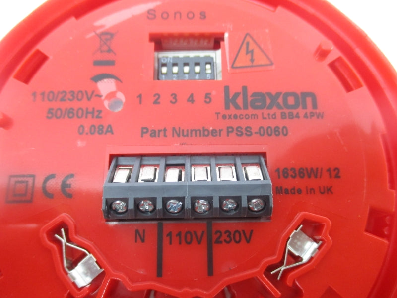 KLAXON PSS-0060 110/230V 0.08A NSNP