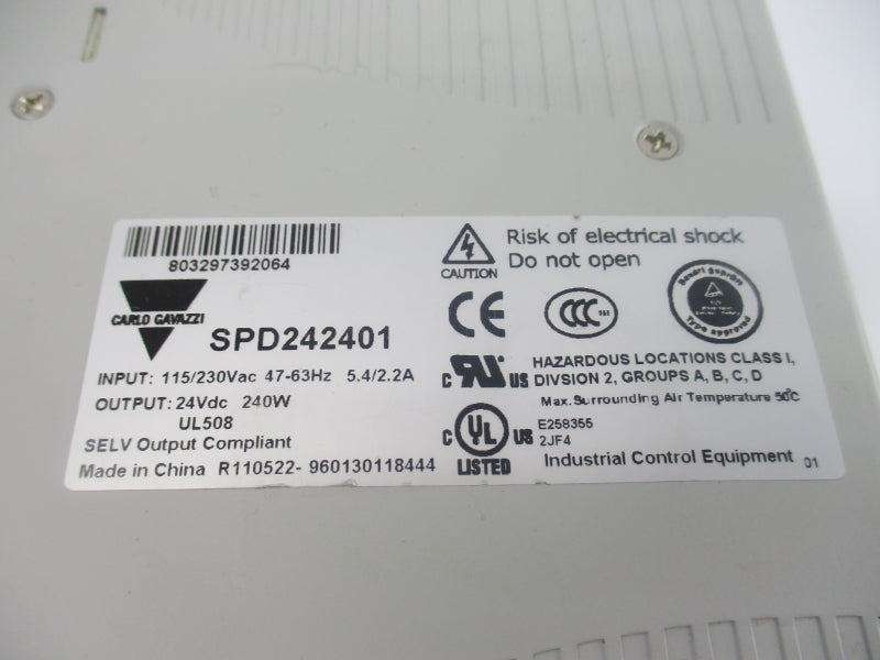 CARLO GAVAZZI SPD242401 115/230VAC 5.4/2.2A  NSNP