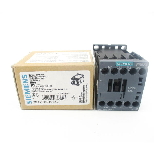 SIEMENS 3RT2015-1BB42 24VDC 18A NSMP